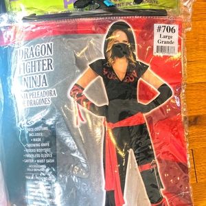 Worn Once Dragon Fighter Ninja Costume